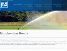 Tablet Screenshot of motobombashonda.com